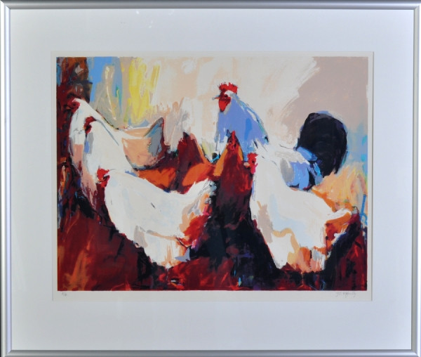 Gerda Elfring + 6 Kippen